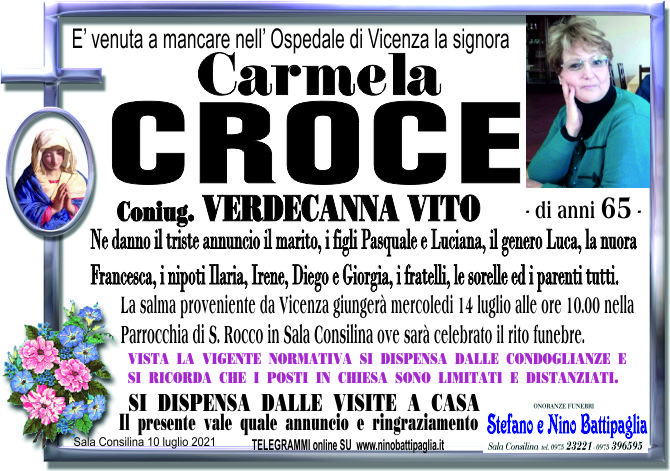 foto manifesto CROCE CARMELA