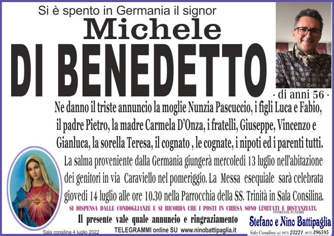 foto manifesto DI BENEDETTO MICHELE