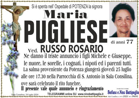 foto manifesto PUGLIESE MARIA