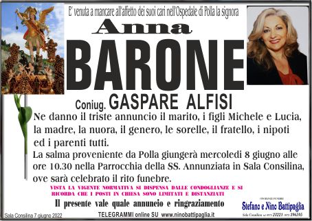 foto manifesto BARONE ANNA