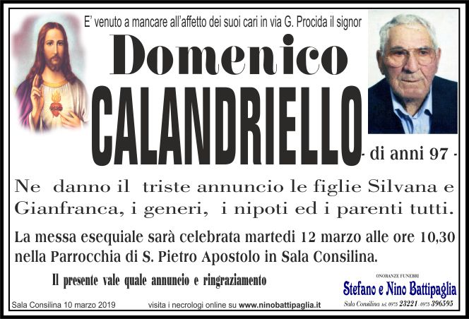 foto manifesto CALANDRIELLO DOMENICO