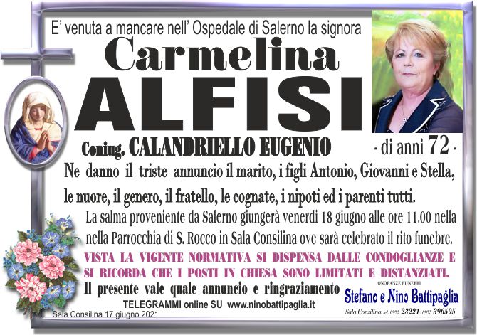 foto manifesto ALFISI CARMELINA