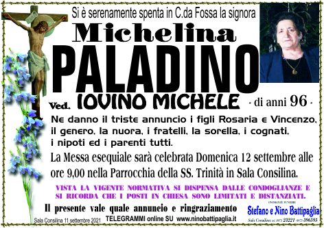 foto manifesto PALADINO MICHELINA