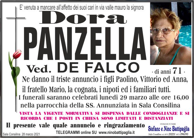 foto manifesto PANZELLA DORA