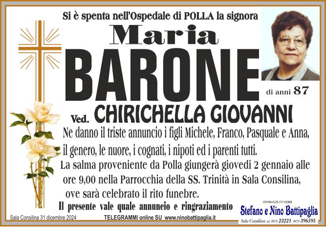 foto manifesto BARONE MARIA