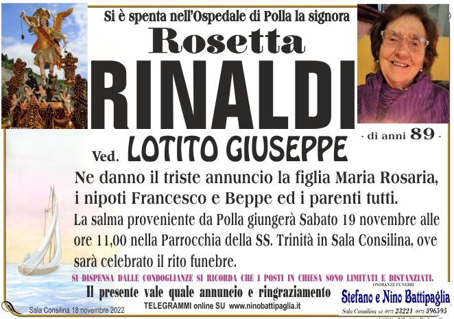 foto manifesto RINALDI ROSETTA