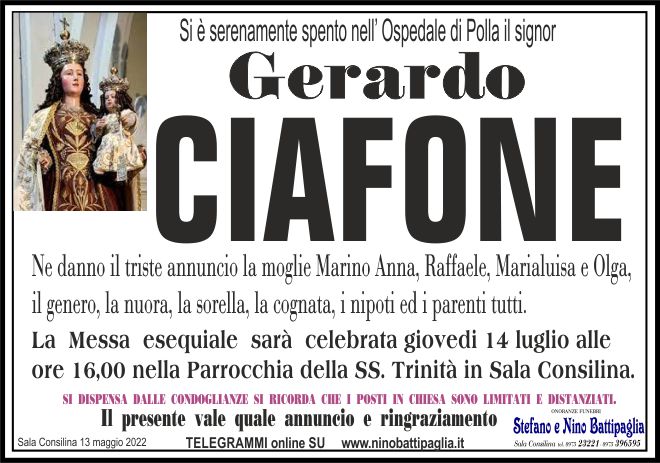 foto manifesto CIAFONE GERARDO