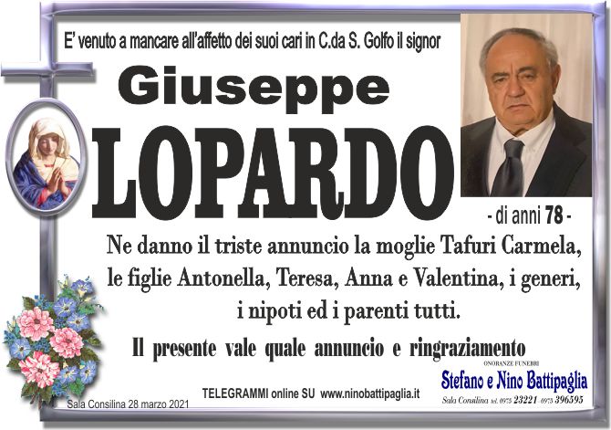 foto manifesto LOPARDO GIUSEPPE