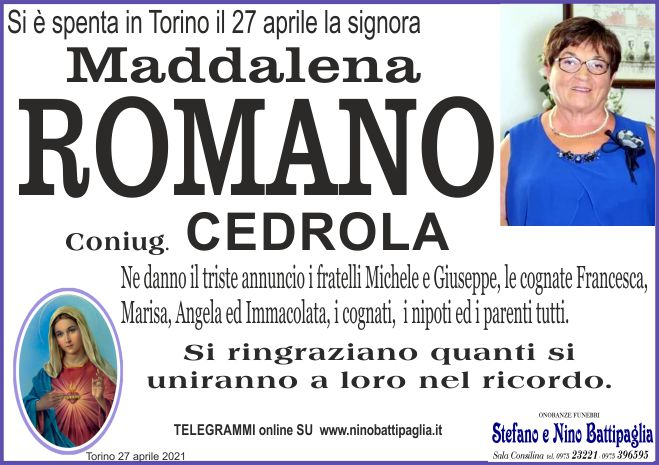 foto manifesto ROMANO MADDALENA