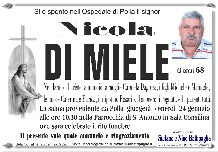 foto manifesto DI MIELE NICOLA