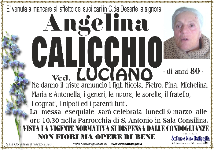 foto manifesto CALICCHIO ANGELINA