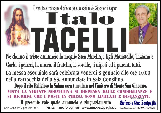 foto manifesto TACELLI ITALO