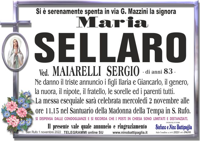 foto manifesto SELLARO MARIA