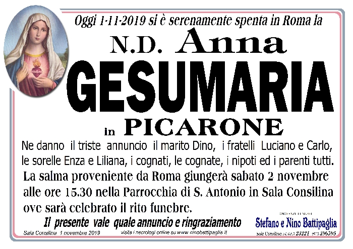 foto manifesto GESUMARIA ANNA