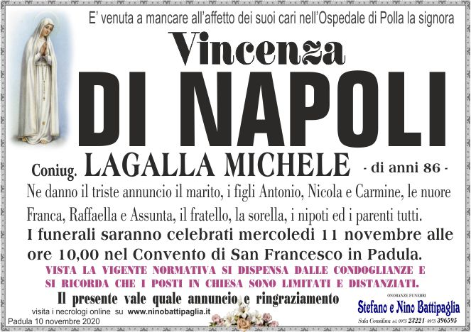 foto manifesto DI NAPOLI VINCENZA