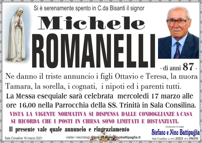 foto manifesto ROMANELLI MICHELE