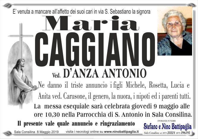 foto manifesto CAGGIANO MARIA