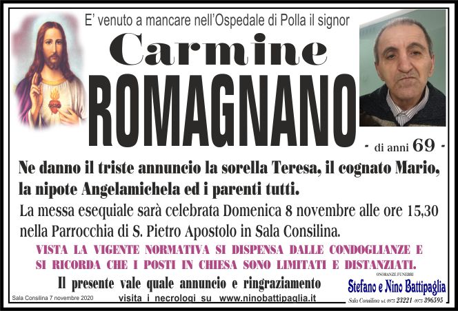 foto manifesto ROMAGNANO CARMINE