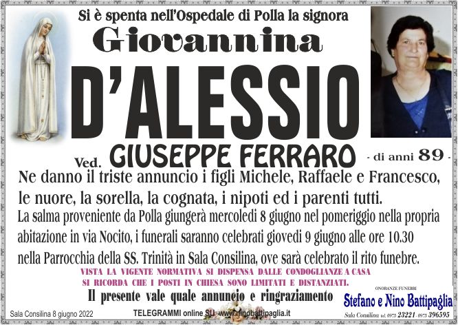 foto manifesto D' ALESSIO GIOVANNINA 