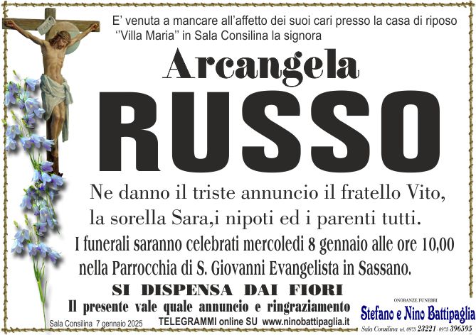 foto manifesto RUSSO ARCANGELA