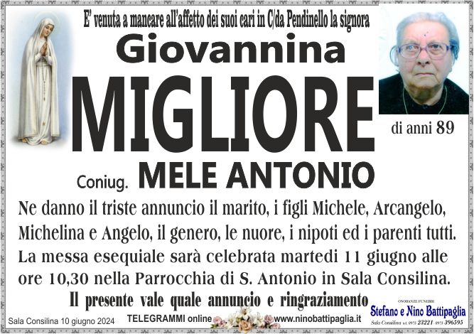 foto manifesto MIGLIORE GIOVANNINA