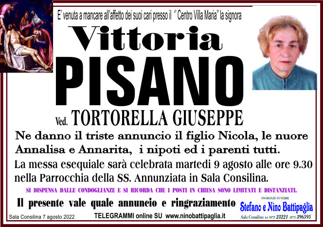 foto manifesto PISANO VITTORIA