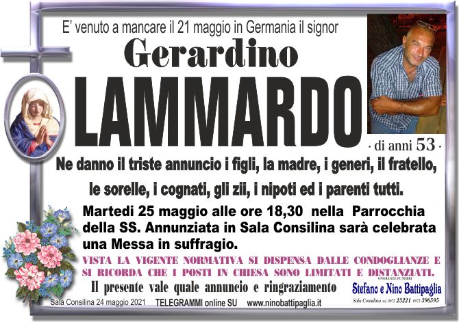 foto manifesto LAMMARDO GERARDINO
