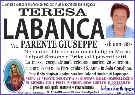 foto manifesto LABANCA TERESA