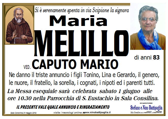 foto manifesto MELILLO MARIA