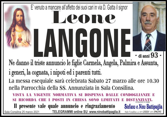 foto manifesto LANGONE LEONE