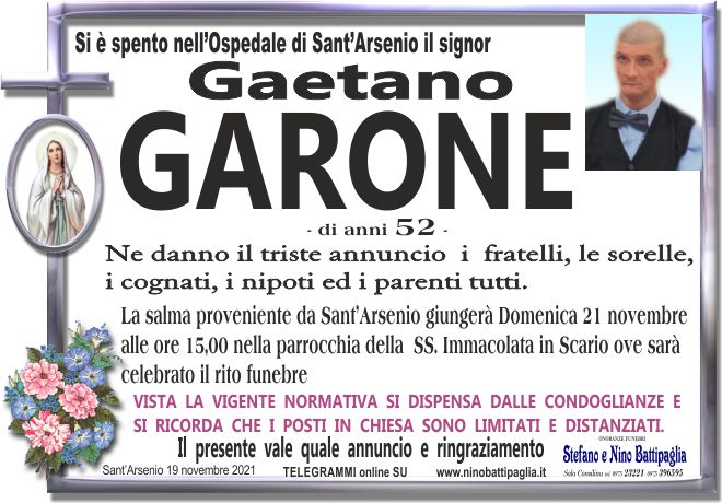 foto manifesto GARONE GAETANO
