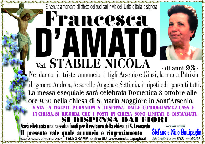 foto manifesto D'AMATO FRANCESCA