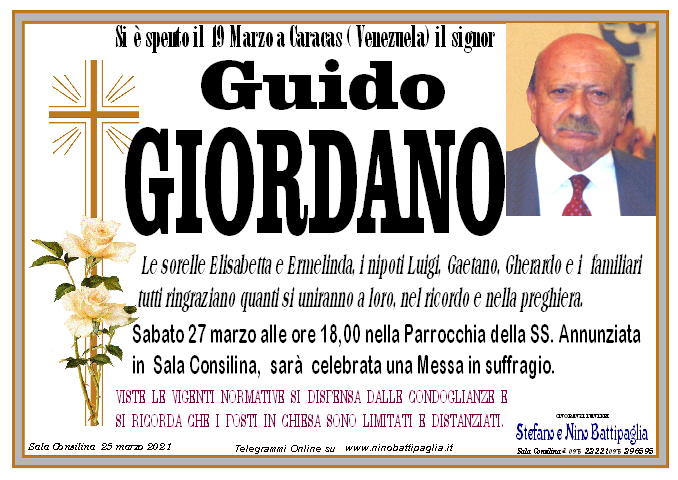 foto manifesto GIORDANO GUIDO