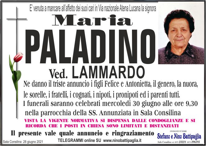 foto manifesto PALADINO MARIA