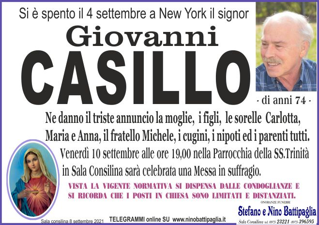 foto manifesto CASILLO GIOVANNI