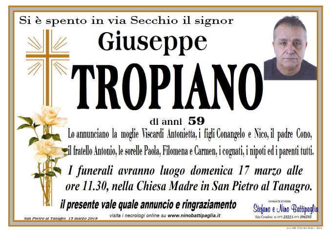 foto manifesto Tropiano Giuseppe