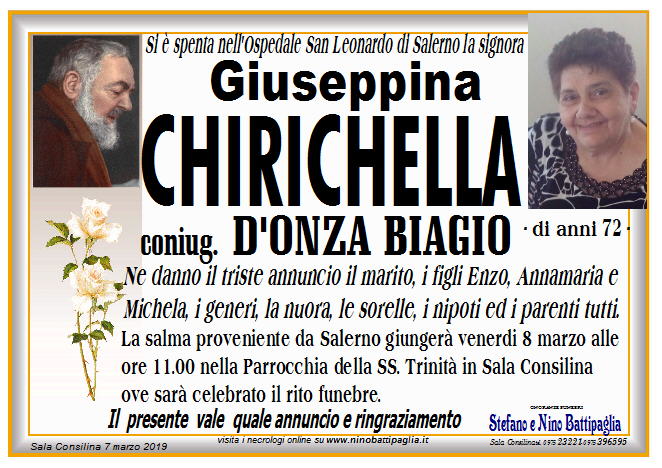 foto manifesto CHIRICHELLA GIUSEPPINA