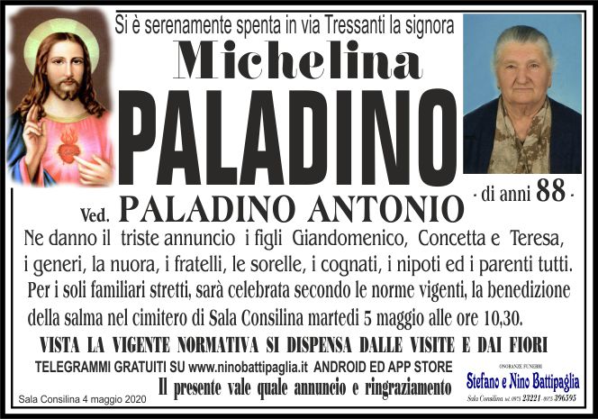 foto manifesto PALADINO MICHELINA