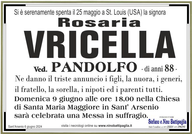 foto manifesto VRICELLA ROSARIA