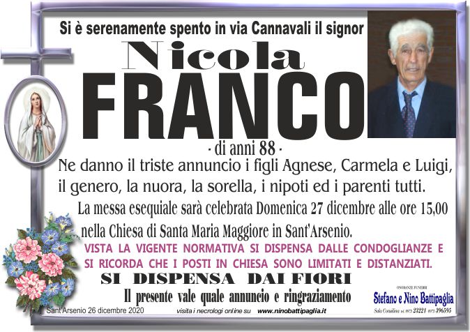 foto manifesto FRANCO NICOLA