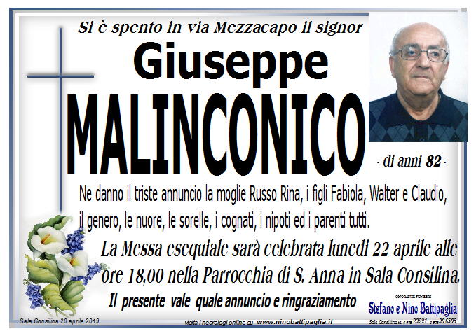 foto manifesto MALINCONICO GIUSEPPE