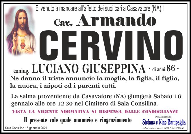 foto manifesto Cav. Cervino Armando