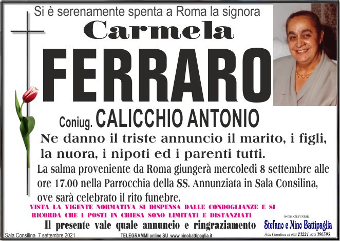 foto manifesto FERRARO CARMELA