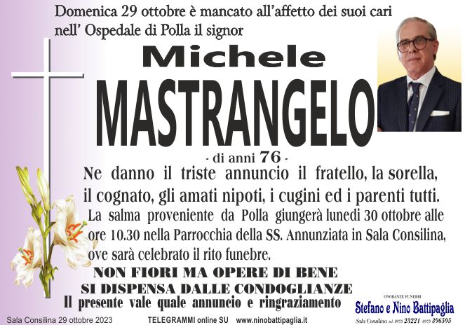 foto manifesto MASTANGELO MICHELE