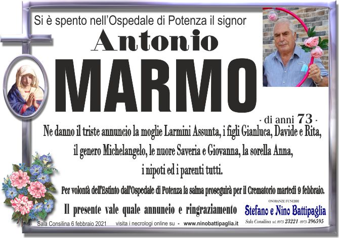 foto manifesto MARMO ANTONIO