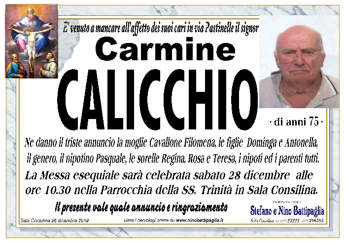 foto manifesto CALICCHIO CARMINE