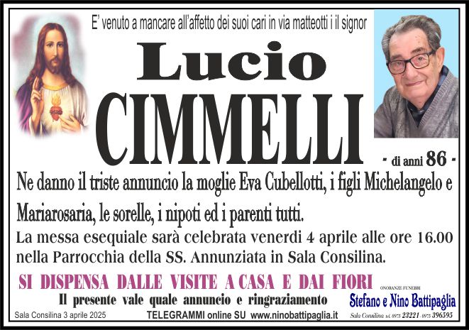 foto manifesto CIMMELLI LUCIO